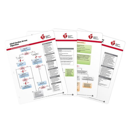 AHA 2020 ACLS Emergency Crash Cart Card