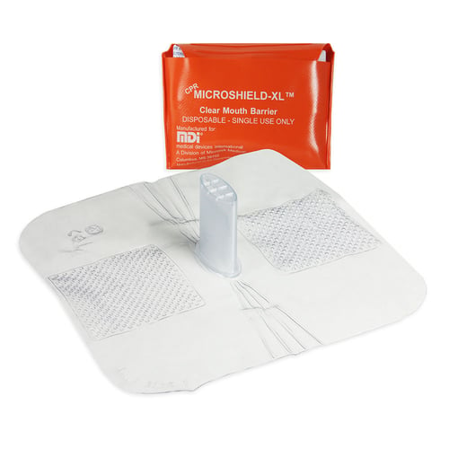 CPR Microshield-XL in Orange Pouch by Microtek Medical