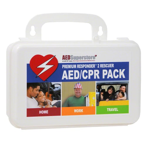 2 Rescuer RespondER PREMIUM CPR/AED Pack with Masks in Hard Case