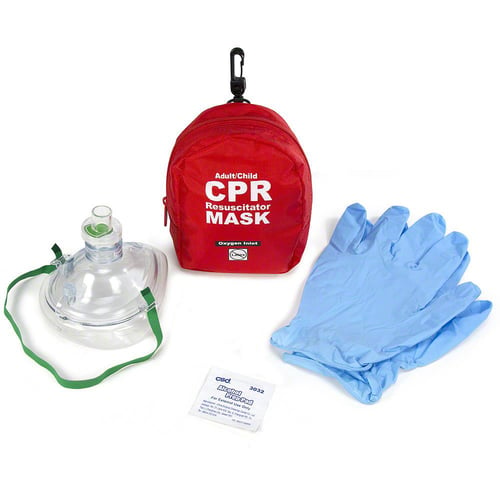 WNL Adult/Child CPR Mask in Soft Case w/Gloves & Wipe by WNL Products