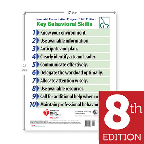 Neonatal Resuscitation Program Behavioral Skills Poster