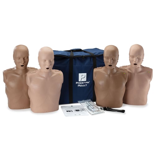 PRESTAN Adult Diversity Kit Manikins 4-Pack with CPR Monitors