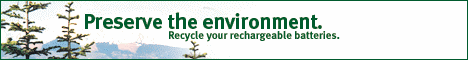 Preserve the environment; Recycle your rechargeable batteries.