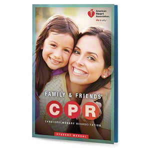 AHA 2015 Family & Friends CPR Student Manual - Single