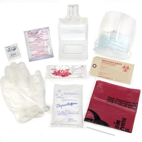 Safetec Universal Precautions Compliance Kit in Poly Bag