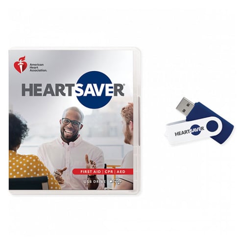 AHA 2020 Heartsaver First Aid CPR AED Course Videos on USB Drive 