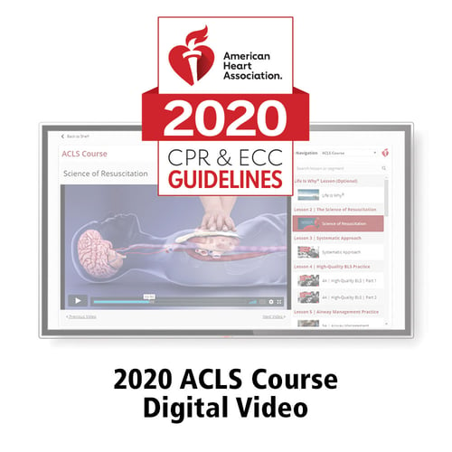 AHA 2020 ACLS Course Online Streaming Video Key Code