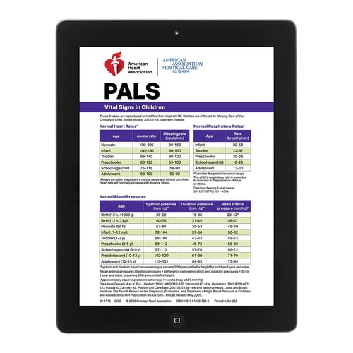 AHA 2020 PALS Digital Pocket Reference Card