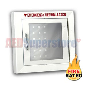 RespondER Premium Fire-Rated Compact Size AED Wall Cabinet