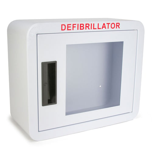 Premium Rounded Corner Compact Size AED Wall Cabinet