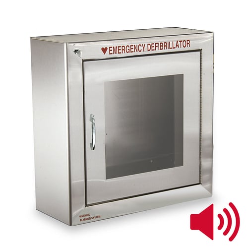 Standard Size Stainless Steel AED Cabinet with Audible Alarm