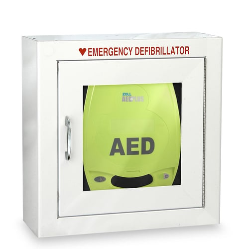 ZOLL AED Plus Standard Size Cabinet without Audible Alarm or Strobe Light