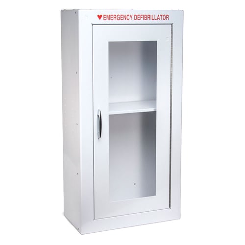 Tall AED Cabinet without Audible Alarm or Strobe Light