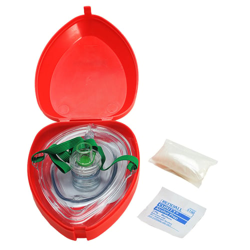 WNL Adult/Child CPR Mask in Hard Case w/Gloves & Wipe by WNL Products