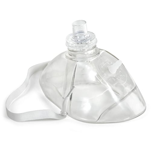 LIFE CPR Mask w/O2 Inlet Barb