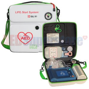 LIFEStartSystem for Philips Heartstart FRx - AED Case and Empty Oxygen Cylinder