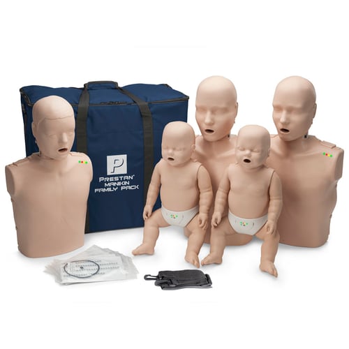 PRESTAN Manikin Professional Medium Skin Family Pack with CPR Monitor