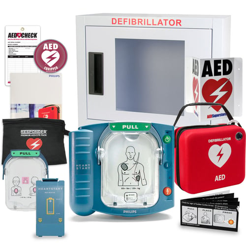 Philips HeartStart OnSite AED School & Community Value Package (Includes RespondER Premium Items)