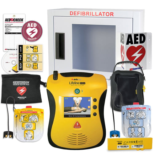 Defibtech Lifeline VIEW/ECG AED School & Community Value Package