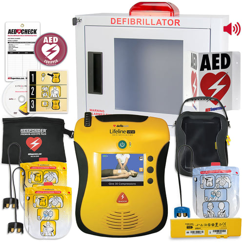 Defibtech Lifeline VIEW/ECG AED Church/Worship Value Package