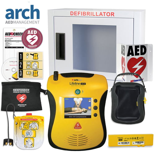 Defibtech Lifeline VIEW/ECG AED Complete Value Package