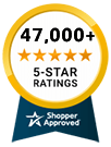 5 Star Excellence award from Shopper Approved for collecting at least 100 5 star reviews